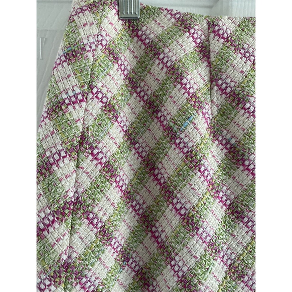 Carlisle Women's Womens 4 Silk Wool Pencil Skirt Pastel Old Money Fem Clean Girl - Picture 2 of 6